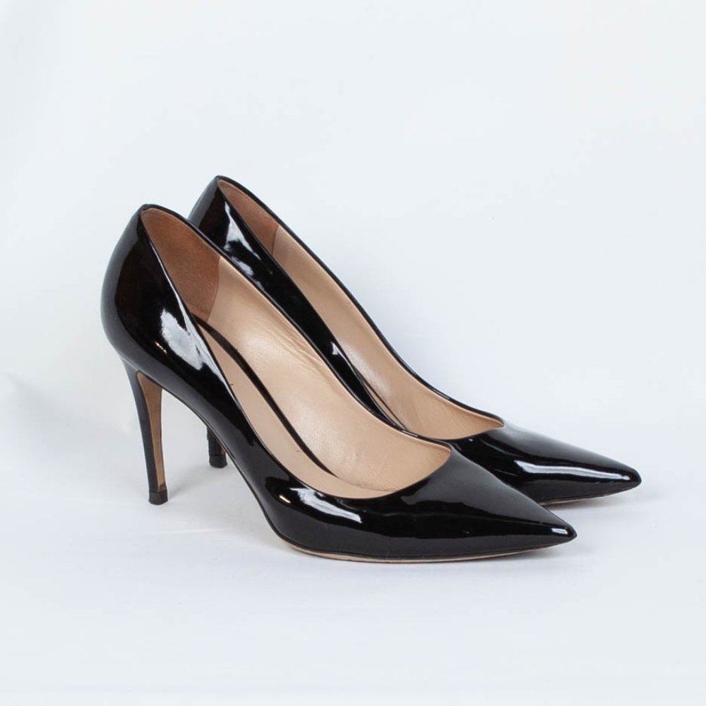 M. Gemi The Esatto 90MM Patent Leather Pumps Sz 39
